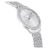 "Swarovski Attract watch Swiss Made, Full pavé, Stainless steel"