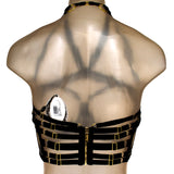 حمالة صدر بورديل مفتوحة مع سلك لون اسود مقاس S