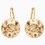 Swarovski Bella Pierced Earrings Gold Tone One Size