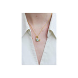 Les Nereides Blossoming Alphabet Necklace Letter L