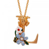 Les Nereides Blossoming Alphabet Necklace Letter L