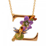 Les Nereides Blossoming Alphabet Necklace Letter Z