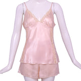 Batista Satin Nightdress 6 pieces Set Cream