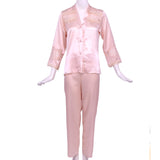 Batista Satin Nightdress 6 pieces Set Cream