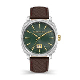 Cerruti  Positano Men's Brown Leather Strap Watch