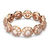 Swarovski Constella Ring Round Cut Pavé White Rose Gold-Tone Plated Size :55