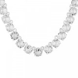 Les Nereides De Luxe Choker With Silver Crystal Round Stones