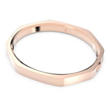 "Swarovski Dextera bangle Octagon shape, White, Rose gold-tone plated"