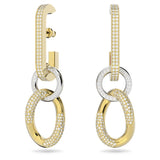 Swarovski Dextera earrings White, Gold-tone plated