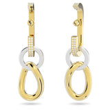 Swarovski Dextera earrings White, Gold-tone plated