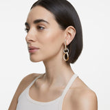 Swarovski Dextera earrings White, Gold-tone plated