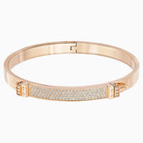 Swarovski Distinct Bangle White Rose-Gold Tone One Size