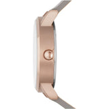 DKNY Soho Ladies Three-Hand Gray Leather Watch