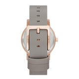 DKNY Soho Ladies Three-Hand Gray Leather Watch