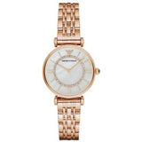 Emporio Armani Women's Analog Off-White Dial  Watch