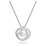 Swarovski Generation Necklace with Pendant White Rhodium plated