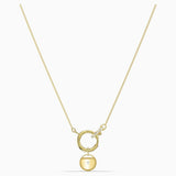 سواروفسكي ، عقد سحر الزنجبيل ، أبيض ، ذهبي اللون ، مقاس واحد