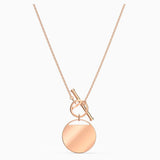 Swarovski Ginger T Bar Necklace White Rose-Gold One Size