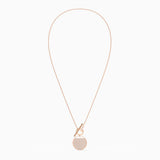 Swarovski Ginger T Bar Necklace White Rose-Gold One Size