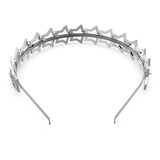 Swarovski Hairband Star, White, Rhodium plated