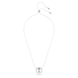 Swarovski Hollow Necklace with Pendant Circle White Rhodium plated