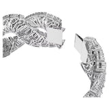 Swarovski Hyperbola Bracelet Wave White Rhodium Plated