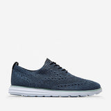 Cole Haan ØriginalGrand Stitchlite Wingtip Oxford Navy Ink/True Blue/Vintage Indigo Knit/Optic White