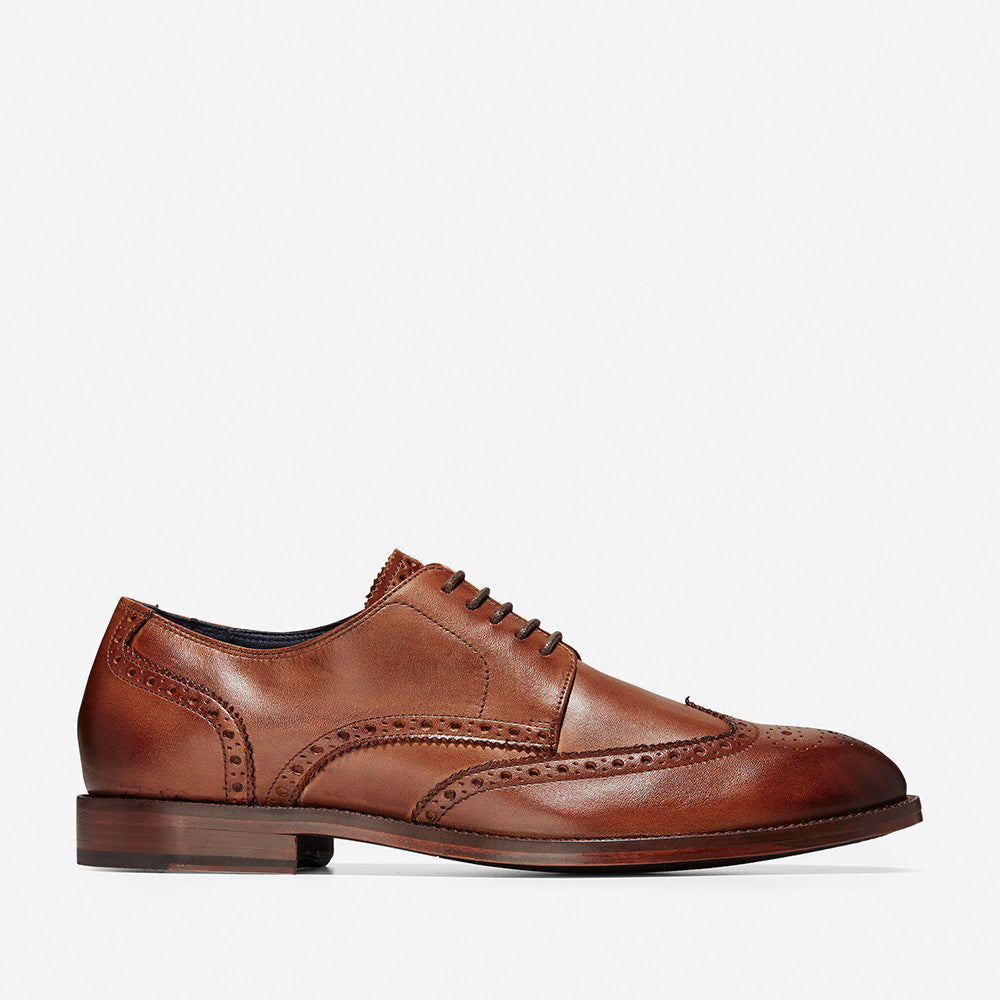 Cole Haan Harrison Grand Blucher Wingtip Oxford British Tan
