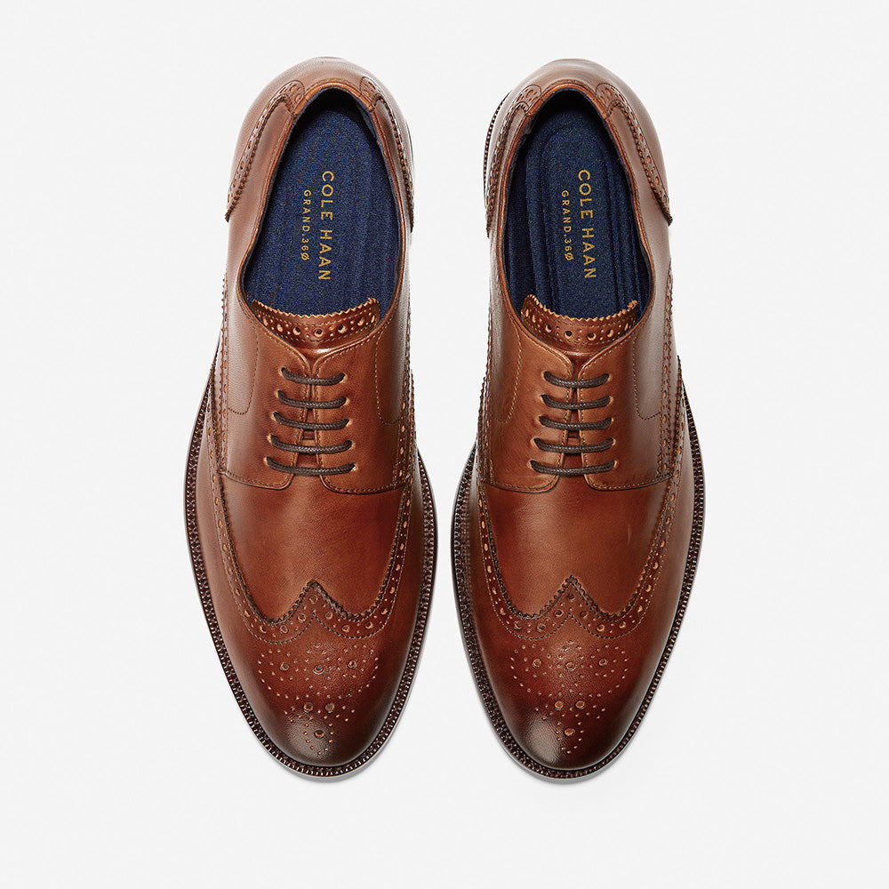 Cole Haan Harrison Grand Blucher Wingtip Oxford British Tan