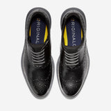 Cole Haan ØriginalGrand Ultra Wing Oxford Black Leather/Quiet Shade-Sleet