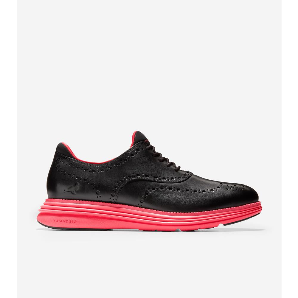 Cole Haan ØriginalGrand Ultra Wingtip Oxford Black Brush Off – Blue Salon