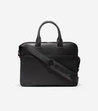 Cole Haan Nylon Leather Attache Black One Size