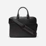 Cole Haan Nylon Leather Attache Black One Size