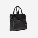 Cole Haan Nylon Leather Attache Black One Size