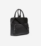Cole Haan Nylon Leather Attache Black One Size