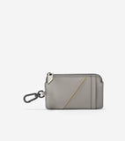Cole Haan ZERØGRAND Zip Card Case With Key Ring Ironstone One Size