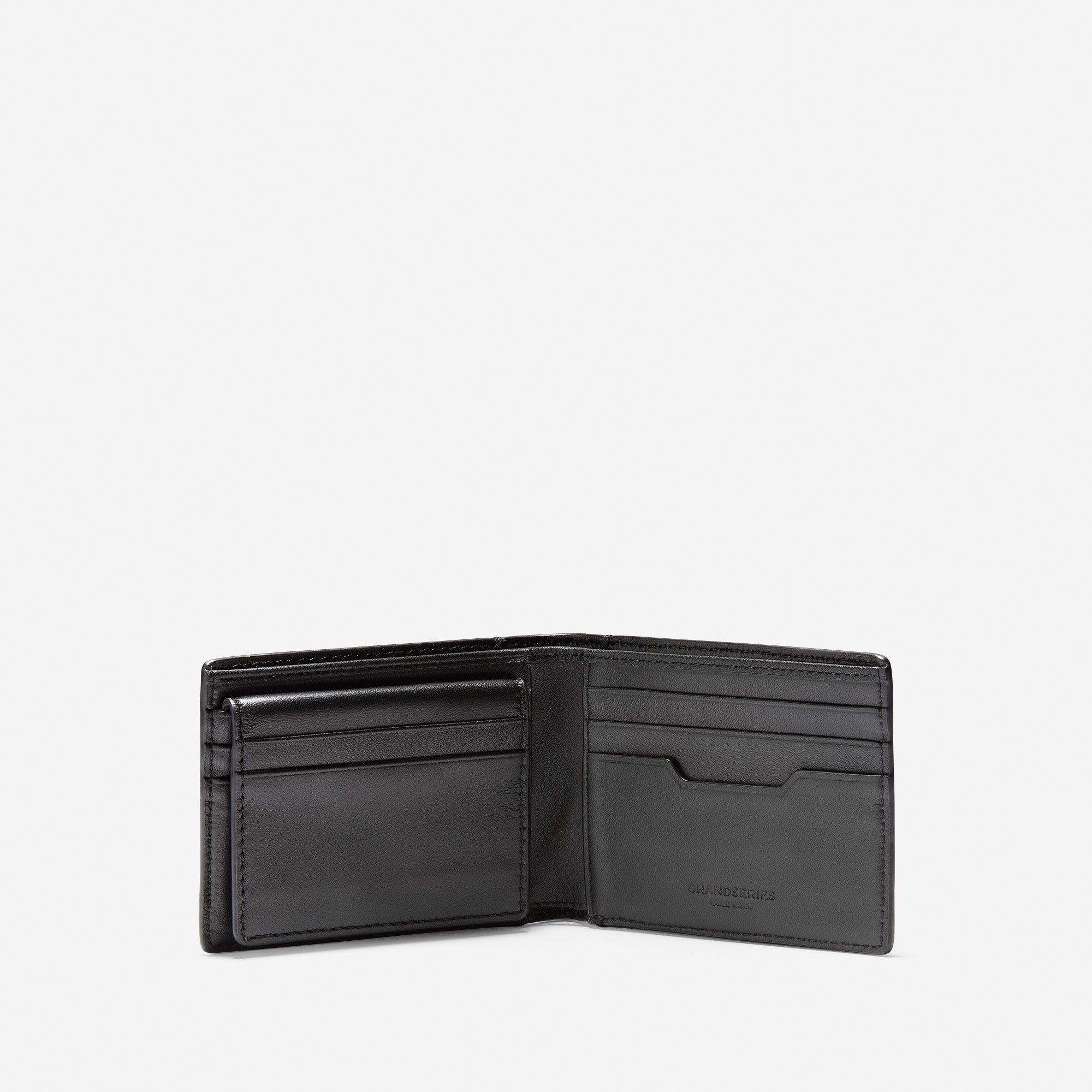Cole Haan Smooth Leather Bifold With Removable Pass Case Black One Size