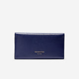 Cole Haan Flap Trifold Envelope Wallet Marine Blue One Size