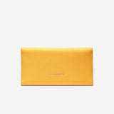 Cole Haan Flap Trifold Envelope Wallet Nugget Gold One Size