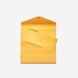 Cole Haan Flap Trifold Envelope Wallet Nugget Gold One Size