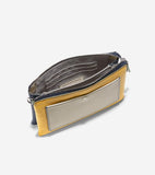 Cole Haan Double Gusset Pouch,Marine Blue/Goldone Size Marine Blue/Goldsize One Size