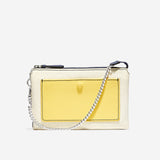 Cole Haan Double Gusset Pouch Navy/Lemon Drop/Ivory One Size