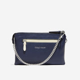 Cole Haan Double Gusset Pouch Navy/Lemon Drop/Ivory One Size