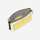 Cole Haan Double Gusset Pouch Navy/Lemon Drop/Ivory One Size
