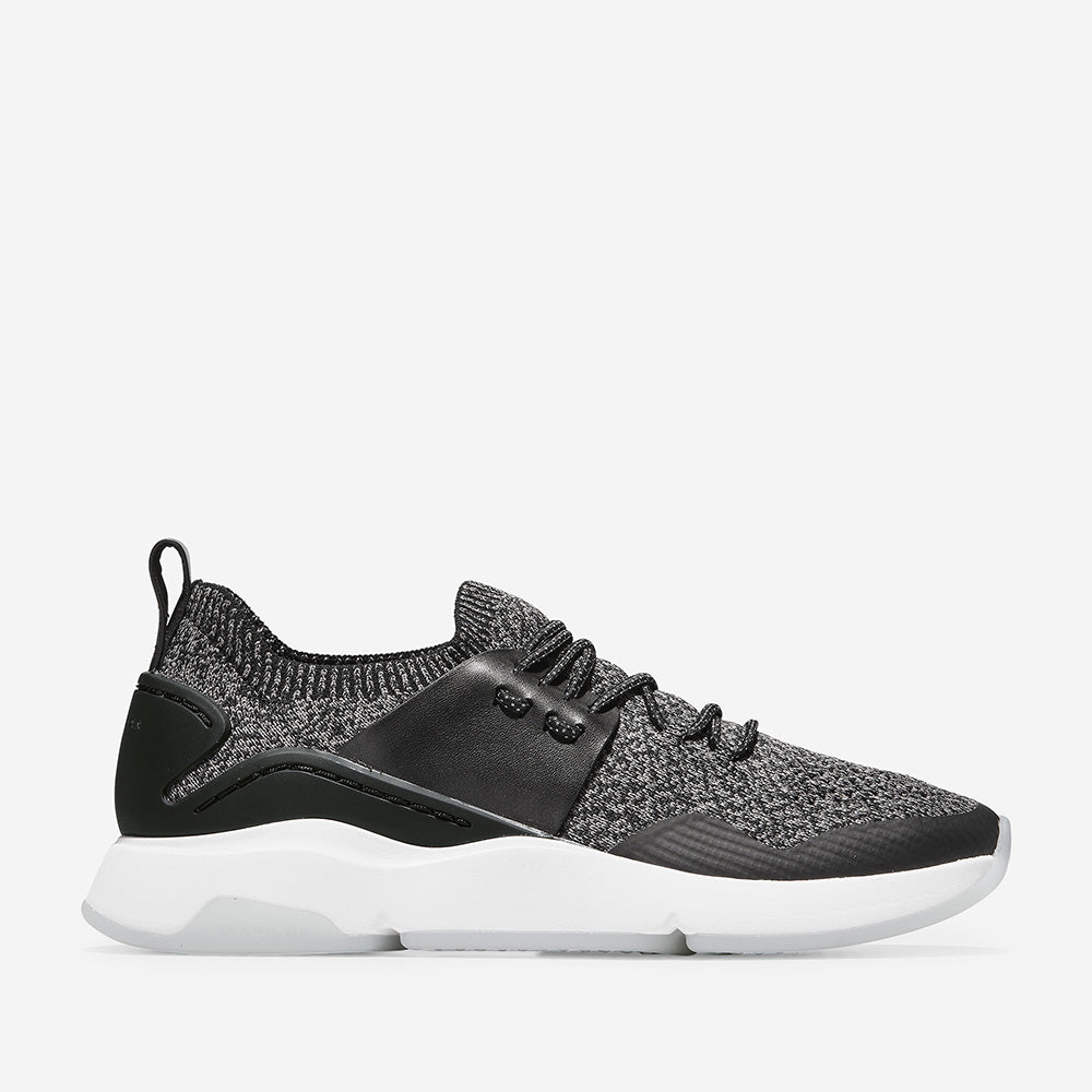 Cole Haan ZERØGRAND All-Day Trainer Stitchlite Black Knit/Leather/Optic White