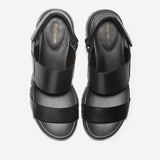 Cole Haan ZERØGRAND Wedge Sandal,Black,10 Blacksize 10