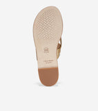 Cole Haan Anica Thong Sandal Gold/Silver Metallicsize 7.5