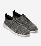 Cole Haan 2.ZERØGRAND Stitchlite Oxford Black/Ironstone Knit/Black Patent/Violet Mist