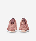 Cole Haan 2.ZERØGRAND Stitchlite Oxford Winetasting/Marron/Withered Rose/Mahogany Rose Knit/Optic White