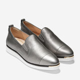 حذاء رياضي كول هان من الطموح  الكبير ومن الجلد المعدني العاج مقاس 6